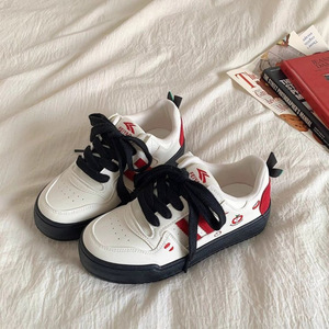 Original New Year Red Apple Low-Top White <b>Shoes</b> for <b>Women</b> 2025 Spring Autumn Korean Style All-Match Fitness Walking <b>Shoes</b> - Product Image 3