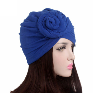 Nouveau turban africain BOHO, 13 couleurs, rose vif, chapeau à nœuds, chapeau indien pour femmes, accessoires de cheveux doux et confortables - Product Image 3