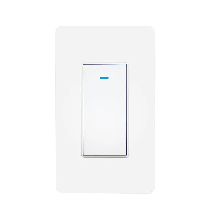 Akıllı ses APP kontrolü ev Tuya ışık duvar anahtarları 1 Gang abd 3 yollu Wifi akıllı elektrik anahtarı