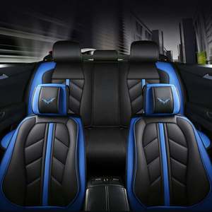 Best Price Deluxe Leather Full Set SUV Car Seat Covers 5-Seats Front & Rear <b>Cushions</b> Universal for Cars Best Price Deluxe - Product Image 3