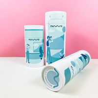 Tube de papier en carton kraft blanc brun noir design personnalisé en gros d'usine pour bouteille