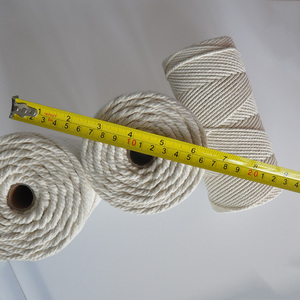 Cuerda de algodón trenzada de 3mm, 4mm, 5mm, <span class=keywords><strong>hilo</strong></span> de algodón personalizado - Product Image 4