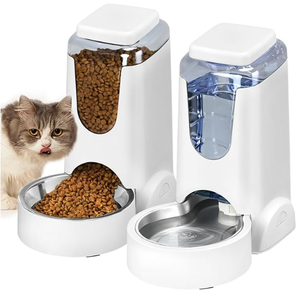 Sınır ötesi büyük kapasiteli evcil hayvan otomatik su sebili, köpek otomatik besleyici, paslanmaz çelik su sebili - Product Image 2