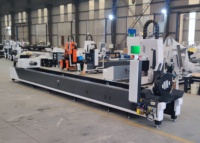 Machine de découpe de tuyaux à fibre laser CNC 5 axes Guangjie GJ6024 1,5 kW avec refroidissement par eau, servomoteur et prise en charge PLT pour tuyaux métalliques