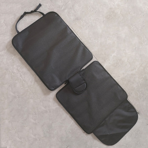 Car Seat <b>Back</b> <b>Protector</b> 2Pcs Rear Anti Wear Mat Anti Slip Dirt Proof Oxford Cloth Single Color - Product Image 1