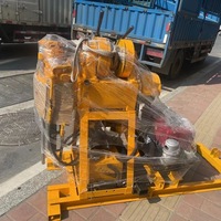 Petite plateforme de forage de puits d'eau portable de 50 m avec moteur, foreuse géologique hydraulique pour le forage de sondages