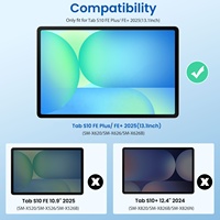MoKo Lot de 2 films protecteurs d'écran mats anti-reflets en PET de qualité supérieure pour Samsung Galaxy Tab S10 FE Plus 13.1 2025