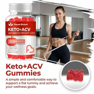 Gomitas <span class=keywords><strong>Keto</strong></span> ACV 1000mg con Vinagre de Sidra de Manzana para el Control de Peso en Adultos, Apoyo a la Salud Digestiva Natural, Certificado GMP, OEM - Product Image 3