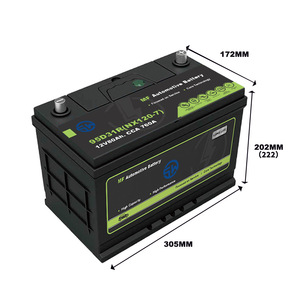 แบตเตอรี่ตะกั่วกรด 95D31 N80MF 12V 80Ah แบตเตอรี่สตาร์ทสำหรับรถยนต์ รถบรรทุก รถยก และอุปกรณ์ก่อสร้าง - Product Image 2