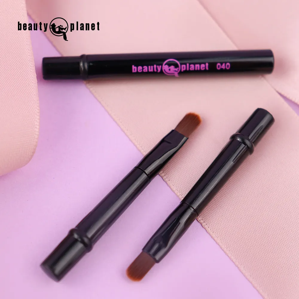 BEAUTY PLANET Einziehbarer Lippen applikator Make-up Pinsel Private Label Eyeliner Kosmetik pinsel Mini Travel With Lid Lip Brush