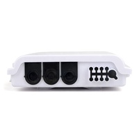 Caja de Distribución Óptica FTTH 8 Hilos 1:8 PLC Negra Blanca NAP ODP Sólida FTB NAT FTTH, Cable de Fibra sin Cortar, Terminal de Acceso y Caja Divisora