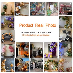 Décoration de fête personnalisée, ballons d'<span class=keywords><strong>anniversaire</strong></span>, rose pastel rétro, Halloween, fête des mères, ensemble de ballons en latex écologiques - Product Image 5