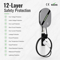 Brezilya Güneydoğu Asya 7kW 32A Tip 2 EV Şarj Cihazı Akıllı WiFi NFC Ev Tipi Duvar Şarj İstasyonu BYD Dolphin Seal Atto 3 7kW EVSE için