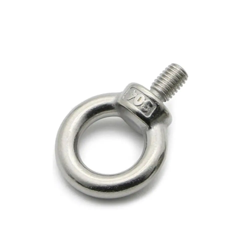 Stainless Steel 304 Rings Nuts Anchor Lifting Ring Shape Oval Eye Threaded Nut