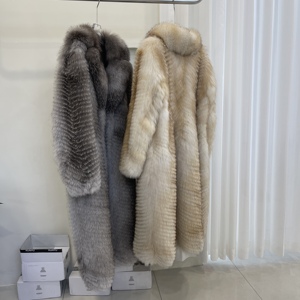 <span class=keywords><strong>Cappotto</strong></span> in Vera <span class=keywords><strong>Pelliccia</strong></span> di Volpe di Alta Qualità <span class=keywords><strong>con</strong></span> Grande Collo in <span class=keywords><strong>Pelliccia</strong></span> Lunga, Caldo e Personalizzabile per Donne - Product Image 5