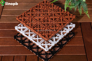 Base in plastica ad incastro resistente all'usura per piastrelle per <span class=keywords><strong>decking</strong></span> in wpc da giardino piastrelle per terrazze in legno - Product Image 5