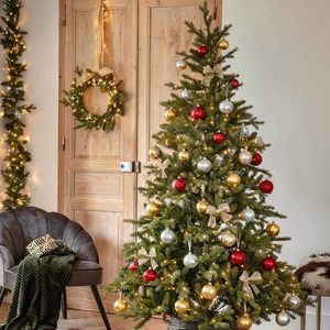 24 pièces de fournitures de Noël en gros, décorations pour arbre de Noël, boules décoratives, pendentifs, 4/6/8 cm, ensemble de boules de Noël colorées - Product Image 4