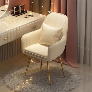 Sillas de comedor sillas de oficina chaise lounge chaises de salle eine krippe metallrahmen esszimmers tuhl Gepolsterter esszimmers tuhl