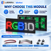 Modul Layar LED P10 Indoor SMD Merah Teks Bergulir 500cd Kecerahan Tinggi untuk Iklan Toko Garansi 5 Tahun