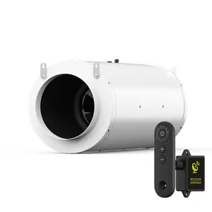 2020 New 6 Inch Silent Intelligent Controller Home Ventilation Vertical Farming With PWM 0-10V EC Inline Duct Fan