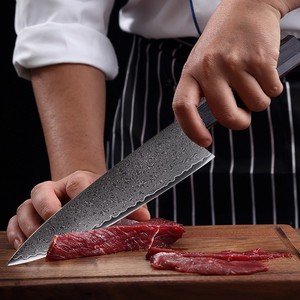 Chuyên Nghiệp Nhật Bản Handmade 3-Mảnh Đầu Bếp Knife Set Với G10 Xử Lý Damascus Lưỡi Thép Waikan Thương Hiệu - Product Image 6