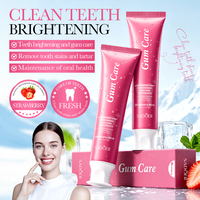 SADOER Dentifrice Herbal Menthe Fraise en Gros pour Soin des Gencives, Réparation des Gencives, Blanchiment des Dents, Essentiel pour le Brossage Quotidien des Adultes