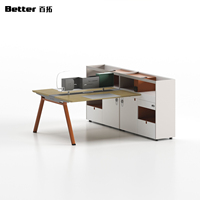 [Personnalisation d'usine] Ensembles de bureaux ergonomiques modernes et élégants pour 2/4/6/8 utilisateurs, solution tout-en-un pour l'optimisation de l'espace