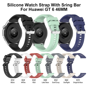 Eraysun Thể Thao Silicone thoải mái ban nhạc đồng hồ cho <span class=keywords><strong>Huawei</strong></span> GT6 46mm thông minh dây đeo đồng hồ phụ kiện đồng hồ - Product Image 2
