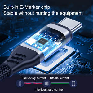 <span class=keywords><strong>สาย</strong></span> PD ชนิด C 5A 100W 20V <span class=keywords><strong>สาย</strong></span>ชาร์จเร็ว USB <span class=keywords><strong>สาย</strong></span>ชาร์จข้อมูลพร้อมชิป E-MARKER สำหรับอุปกรณ์ iOS - Product Image 6