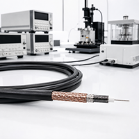 Câble triaxial SC-22 Sub-fA à très faible bruit, plaqué argent, revêtement graphite, pour test de précision Keithley 6430 Femtoamp SMU