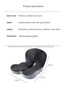 Cojín <span class=keywords><strong>de</strong></span> Asiento en Forma <span class=keywords><strong>de</strong></span> U <span class=keywords><strong>de</strong></span> Espuma Viscoelástica Antideslizante Ortopédico para Aliviar el <span class=keywords><strong>Dolor</strong></span> <span class=keywords><strong>de</strong></span> Próstata, Coxis, Ciática <span class=keywords><strong>y</strong></span> <span class=keywords><strong>Espalda</strong></span> <span class=keywords><strong>Baja</strong></span> - Product Image 6