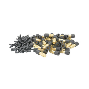 Buse de brumisation réglable 3,1 mm en cuivre à raccord à bride, micro-pulvérisation à atomisation fine, économie d'eau pour serre, jardin et pelouse - Product Image 2