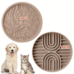 US Local Stock Compact 2-in-1 3D Anti-Choking Silicone Slow Feeder Lick <b>Mat</b> <b>Bowl</b> for Dry or Wet <b>Dog</b> Food - Product Image 1