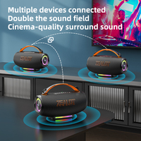 Altavoz Inalámbrico para Fiestas ZEALOT S167 de 100W con Luz RGB, 24000mAh, IPX6 Impermeable, Emparejamiento TWS, Carga Rápida Tipo-C, para Fiestas al Aire Libre