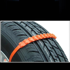 10 cái mỗi bộ chống trượt Nhựa Nylon mùa đông màu vàng cam tuyết lốp chuỗi - Product Image 5
