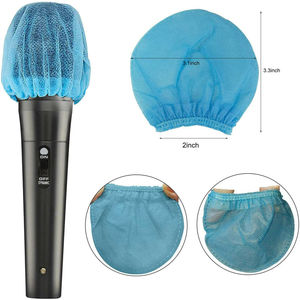 Funda desechable para micrófono, no tejida, azul, para <span class=keywords><strong>Karaoke</strong></span>, 2 pares - Product Image 4