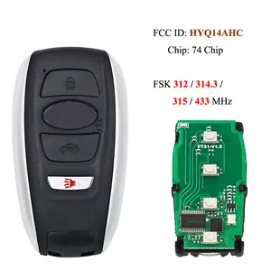 FSK314.3/312/315/433 MHz Smart Remote Key Board 1451-5801 4D Chip For Subaru Crosstrek Forester Impreza FCCID: HYQ14AHC