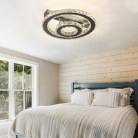 Plafonnier LED rond moderne pour décoration intérieure, avec télécommande, pour chambre à coucher, expédié depuis notre entrepôt au Royaume-Uni