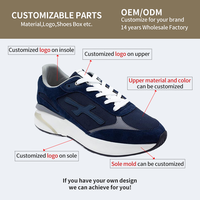 Chaussures de sport de luxe en maille respirantes pour hommes chaussures de course décontractées pour l'extérieur chaussures de marche personnalisées pour hommes baskets