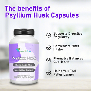 Cápsulas de Cáscara de Psyllium Natural con MOQ Bajo, Contienen 1.5g de Psyllium, Promueven la Salud Intestinal Equilibrada, Cápsulas de Cáscara de Semilla de Psyllium - Product Image 4