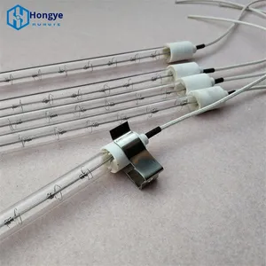 Lámpara de Calor de Tubo de Vidrio de Cuarzo al Vacío de Alta Temperatura, Halógena, con Filamento de Tungsteno Eléctrico, IR, Blanca - Product Image 3