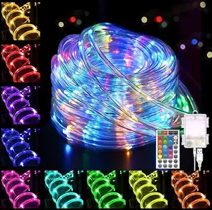 Tsinye Smart App Control Lights, RGB Fairy Lights pour chambre à coucher, DIY Color & Music Sync String Lights pour Fairy Light Christmas