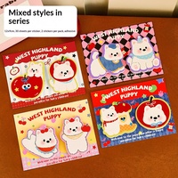 Adorables blocs-notes autocollants double face Western Highland pour agendas et messages
