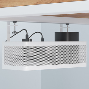 Office Desk Under Desk <b>Storage</b> Rack Rectangle Hook Type No Installation Required Desktop Organization Supplies Hanging <b>Basket</b> - Product Image 5