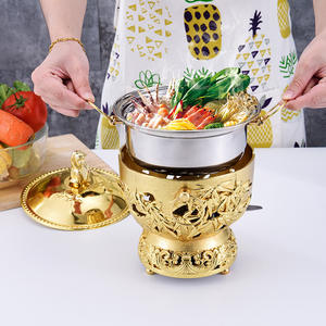 Antiker Alkohol ofen Kleiner Hot Pot Edelstahl/Single Hotpot Shabu - Product Image 6