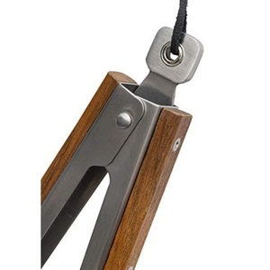 Pince alimentaire portable de haute qualité avec manches en bois, en acier inoxydable, compatible lave-vaisselle, pour whisky, petit barbecue domestique, steak, glace, salade - Product Image 4