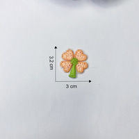 Appliques en tissu brodé 3D faites main DIY pour bandeaux et épingles à cheveux, patchs mignons pour vêtements tricotés