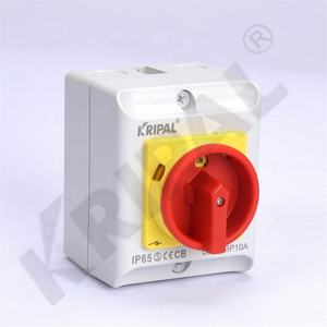 Interrupteur disjoncteur manuel à 3 pôles en cuivre PC IP65 20 ampères, interrupteur marche-arrêt - Product Image 3