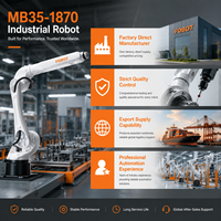 MB35-1870 Robot Industrial de 6 Ejes con Alcance de 1870 mm, Robot de Soldadura Láser Profesional para Procesamiento de Metales a Gran Escala