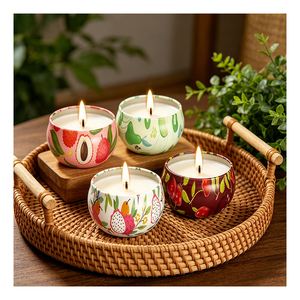 Caja de Regalo con Pequeños Frascos de Velas Aromáticas de Soya, Recuerdo de Boda, Presentación Boutique, Selección Premium, Edición Elegante - Product Image 2